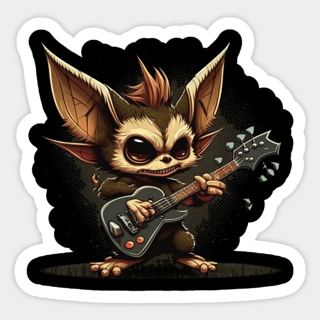 gremlins rock Sticker by Trontee